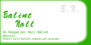 balint noll business card